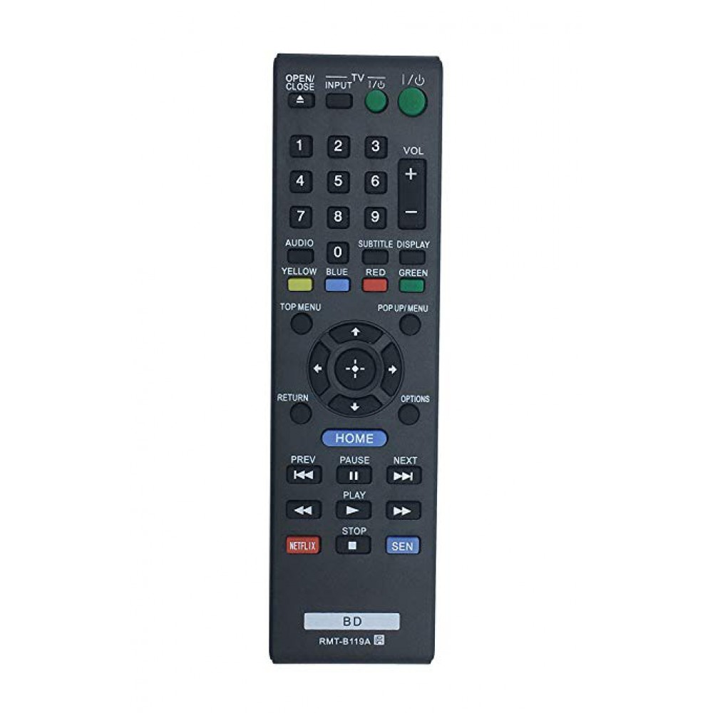 Sony Compatibles Remote Controller RMT-B119A for Bluray series BDP-S UBP-X 